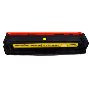 HP 202X Yellow Compatible High-Yield Toner Cartridge (CF502X)