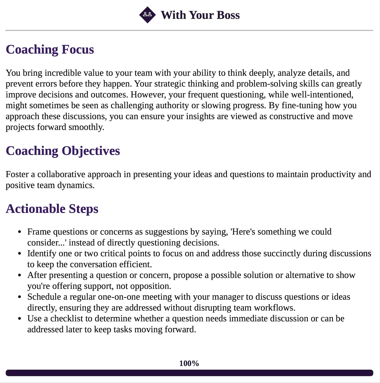 need for cognition result example