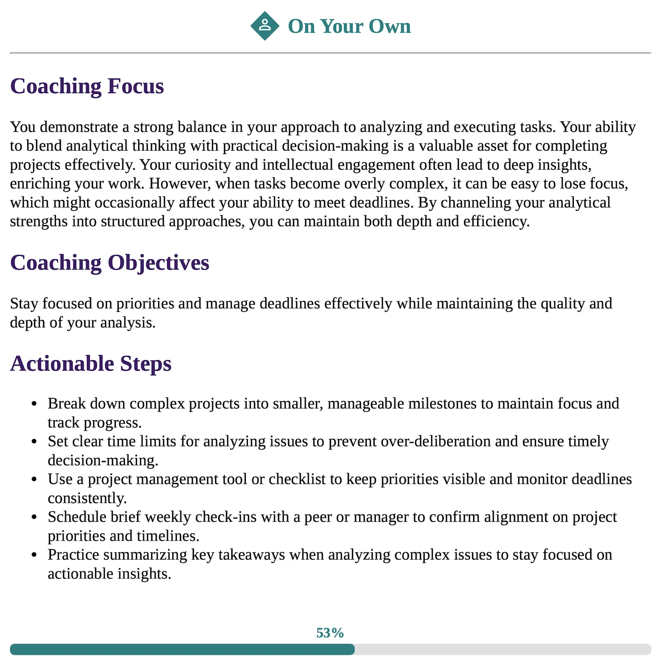 need for cognition result example
