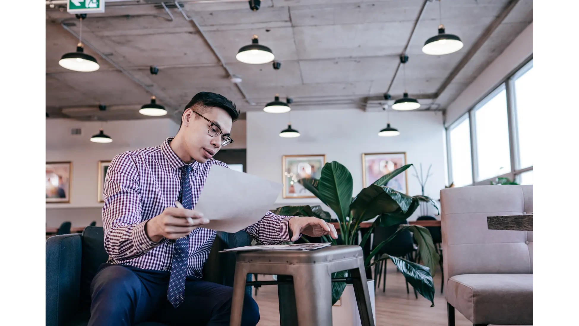 Businessman in office