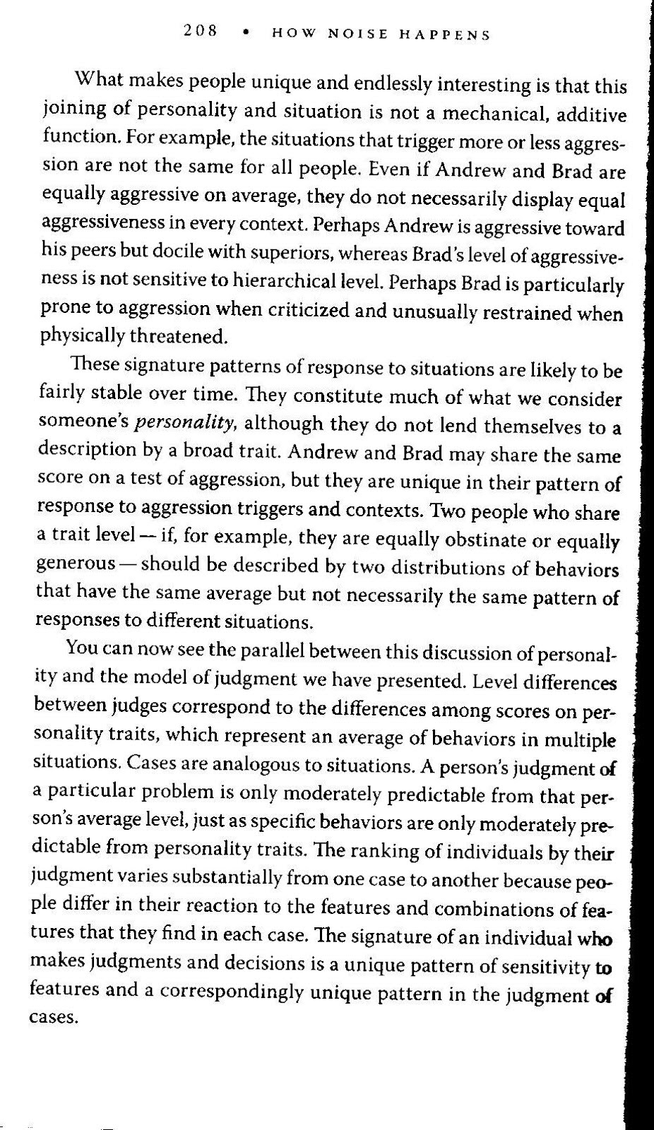 Page from Daniel Kahneman