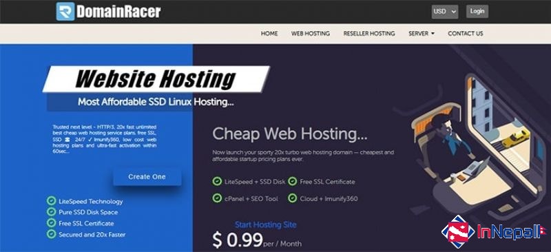 DomainRacer Web Host