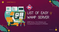 List of Easy WAMP Server