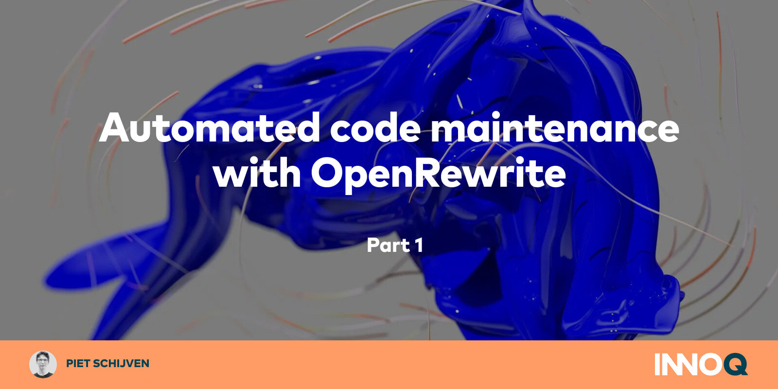 Automated code maintenance with OpenRewrite — Part 1 – INNOQ
