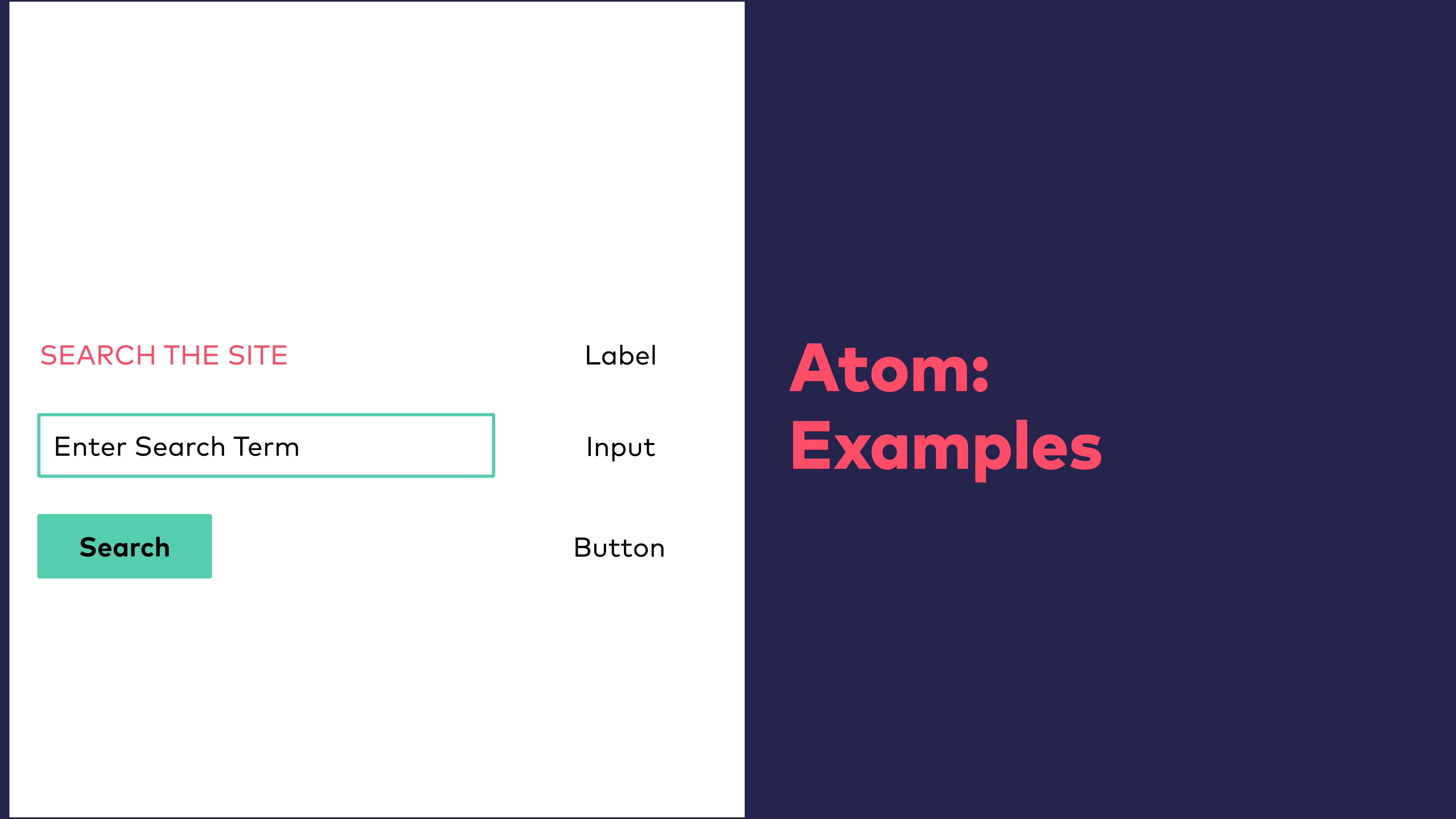 Abb. 6: Atomic Design - Atom Beispiele