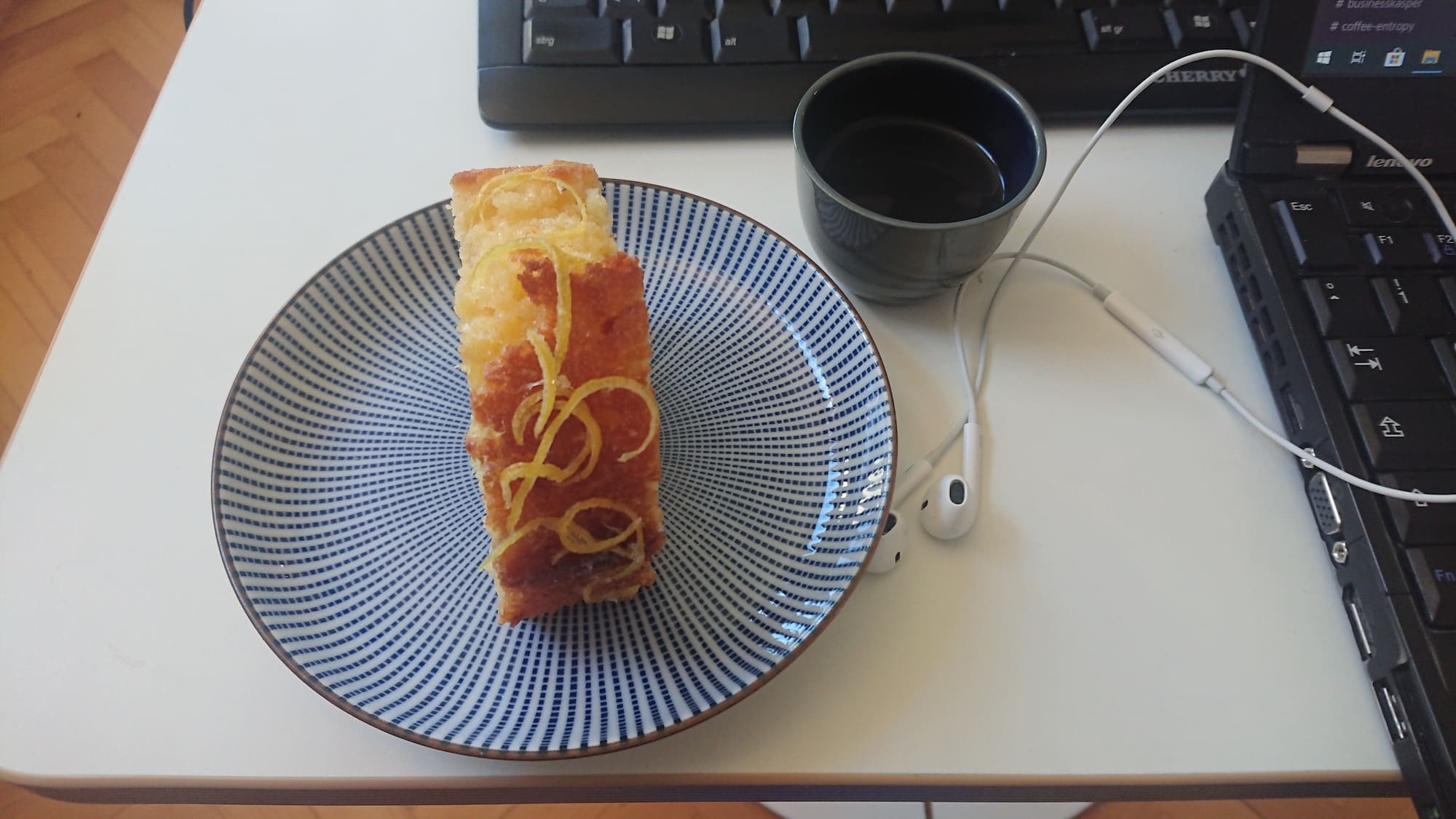 Espresso and Lemon Drizzle Cake