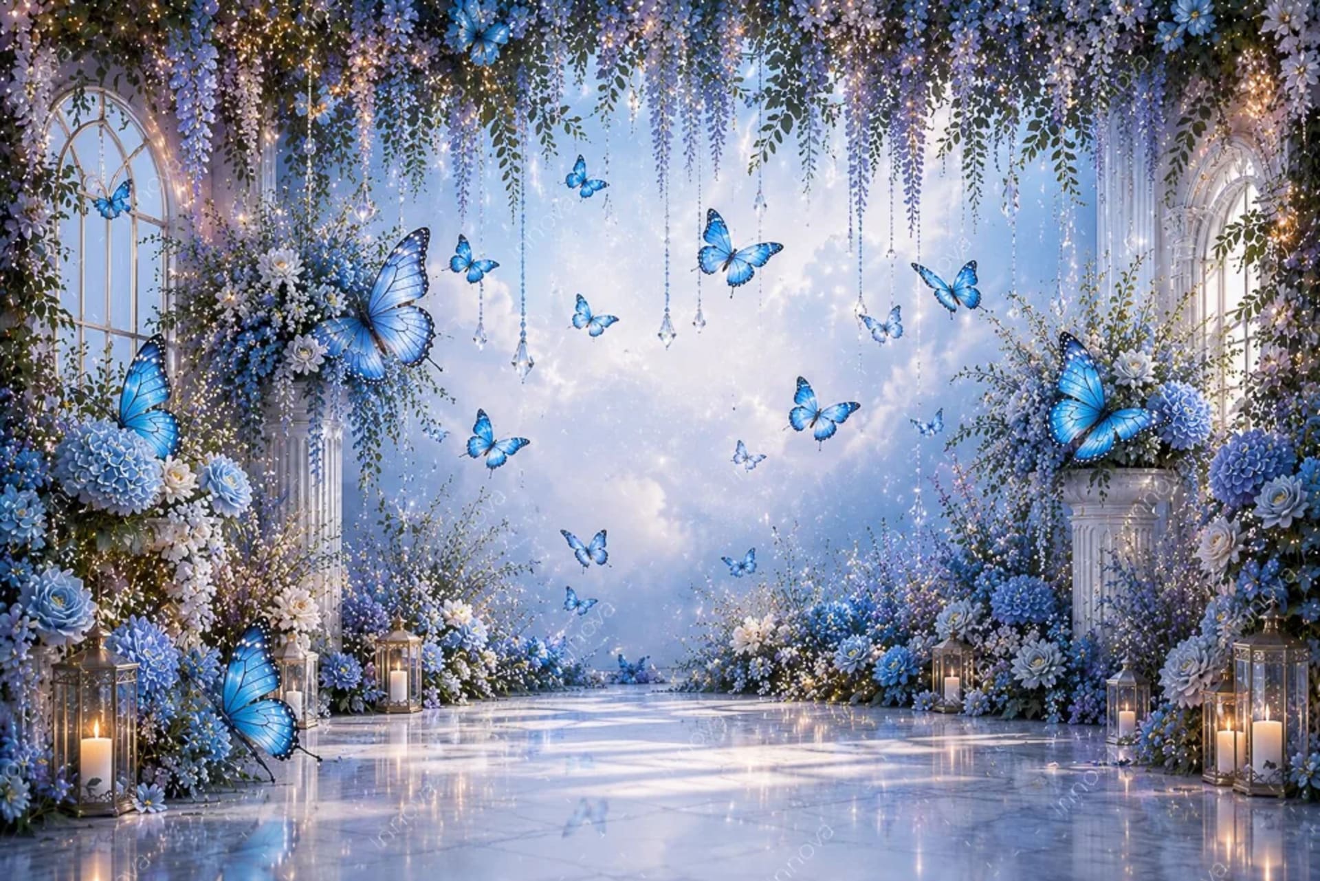 Fondo fotográfico Mariposas — diseño 19