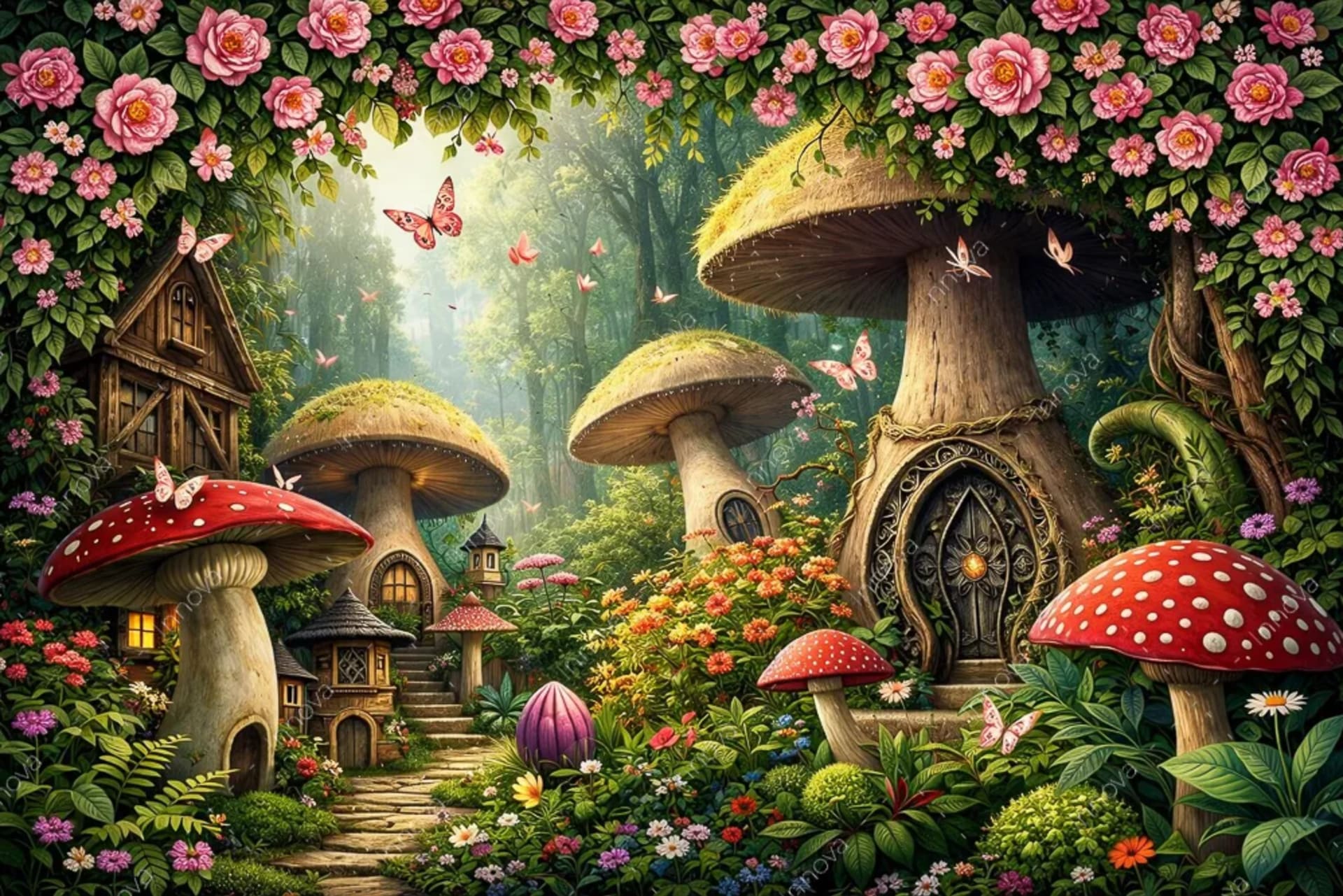 Fondo fotográfico Mariposas — diseño 12