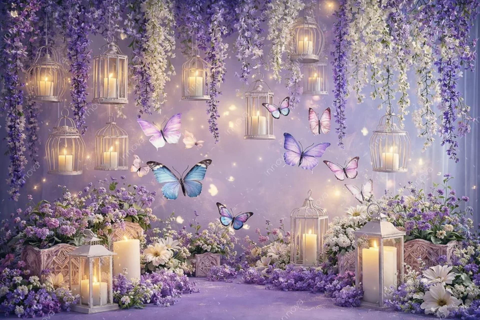 Fondo fotográfico Mariposas — diseño 4