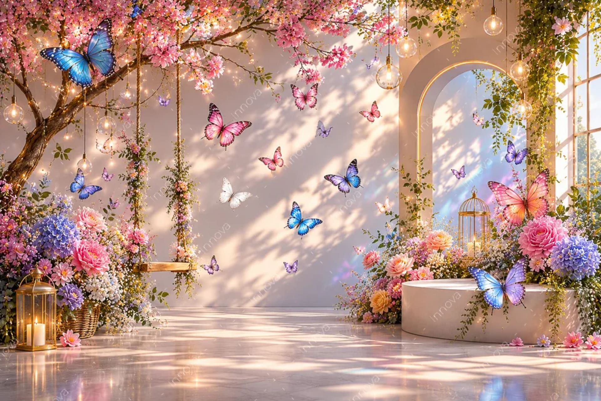 Fondo fotográfico Mariposas — diseño 17