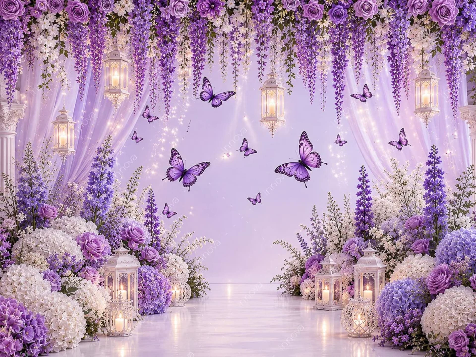 Fondo fotográfico Mariposas — diseño 13