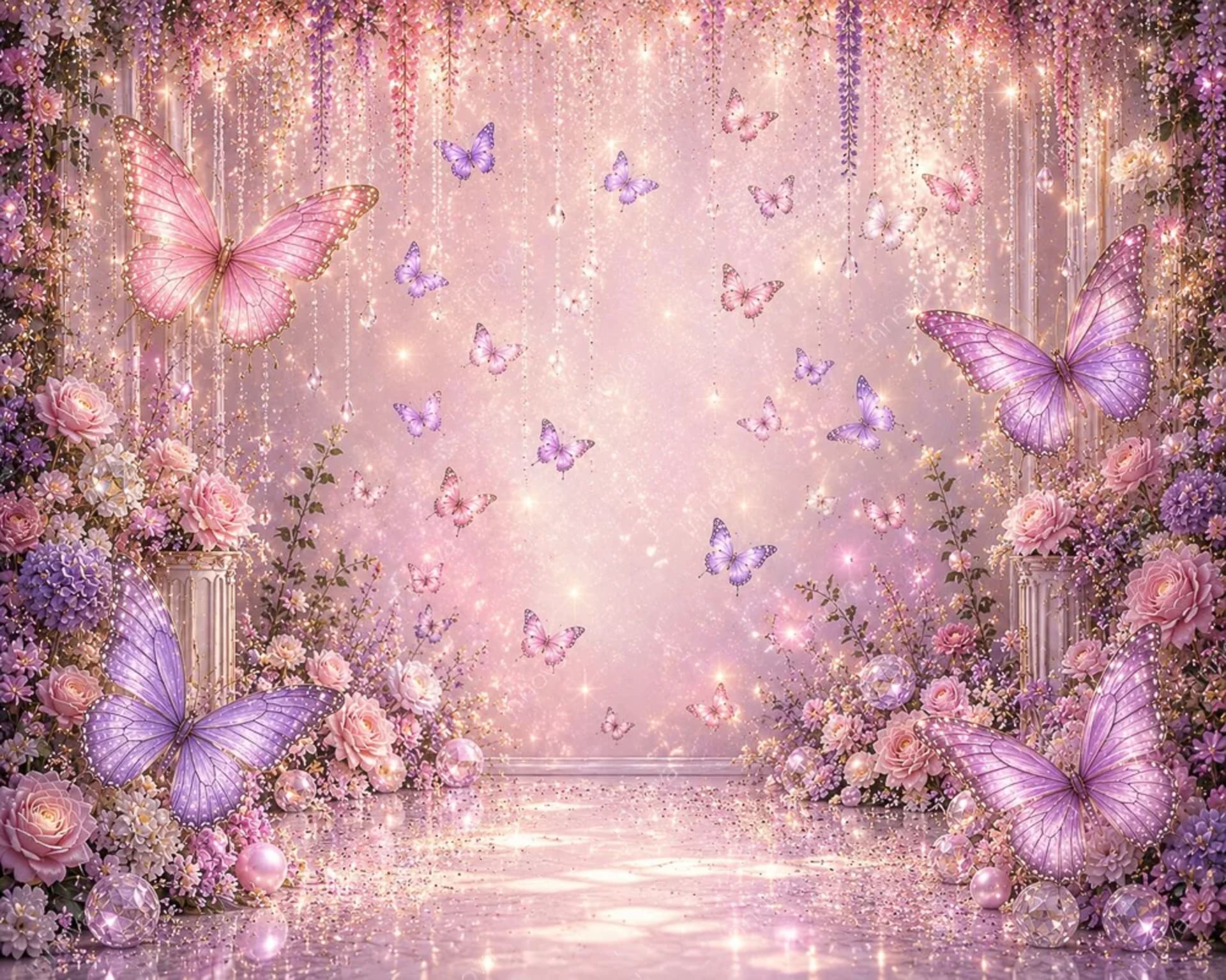 Fondo fotográfico Mariposas — diseño 35