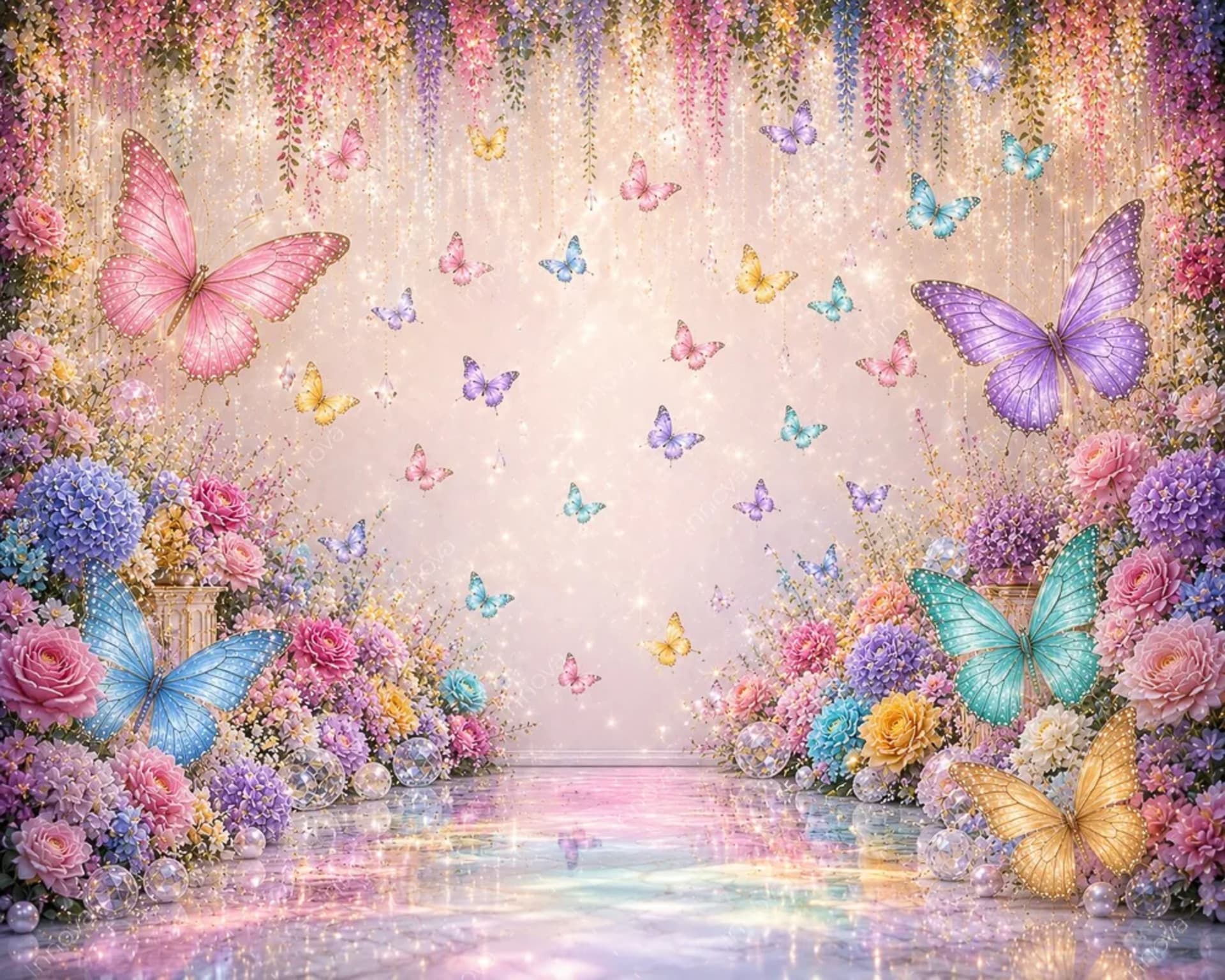 Fondo fotográfico Mariposas — diseño 25