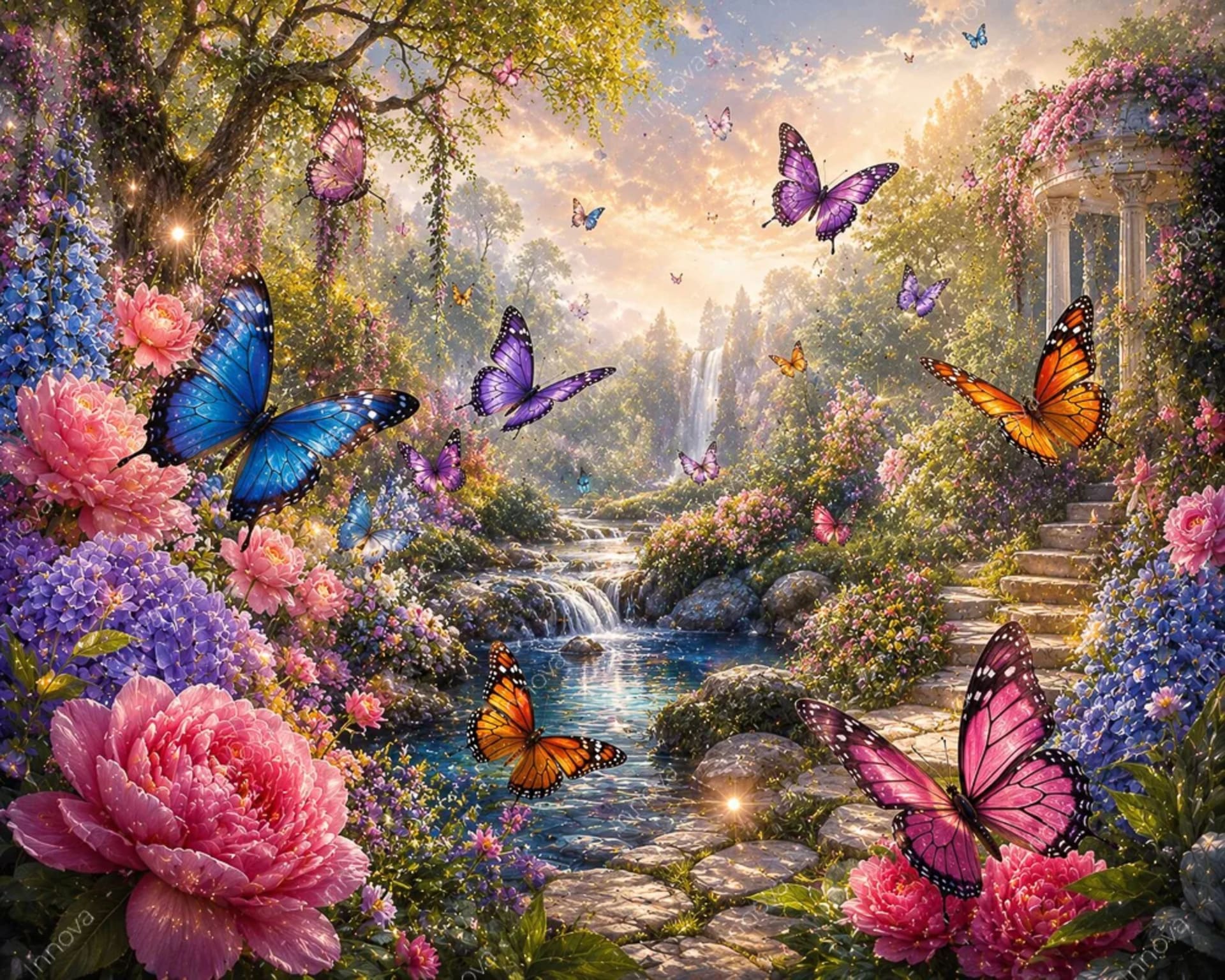 Fondo fotográfico Mariposas — diseño 16