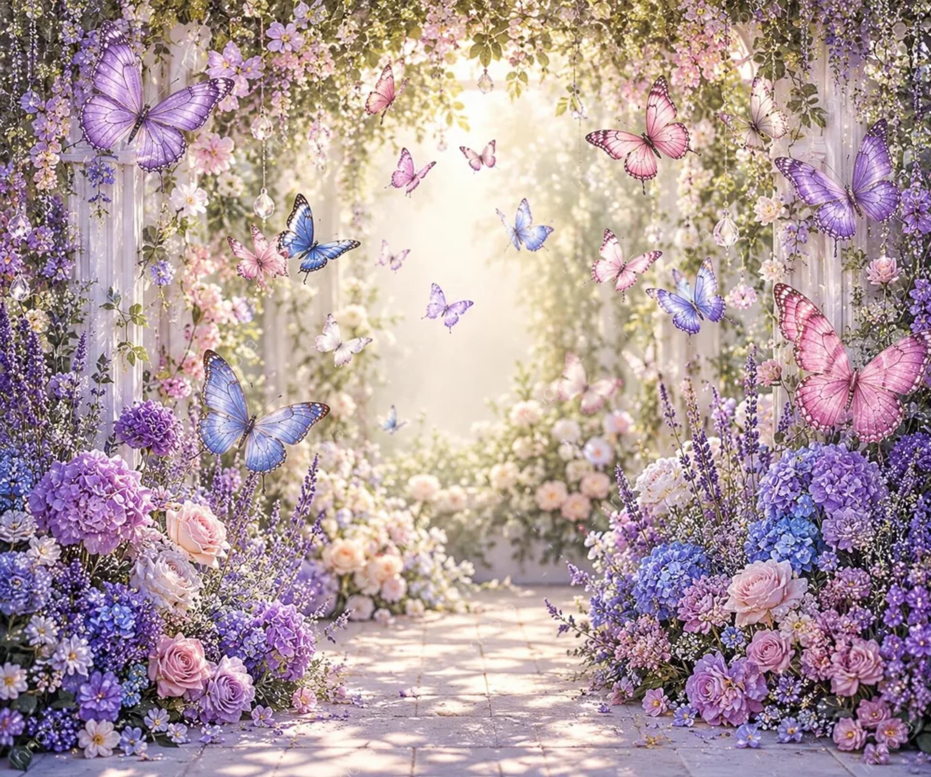 Fondo fotográfico Mariposas — diseño 22