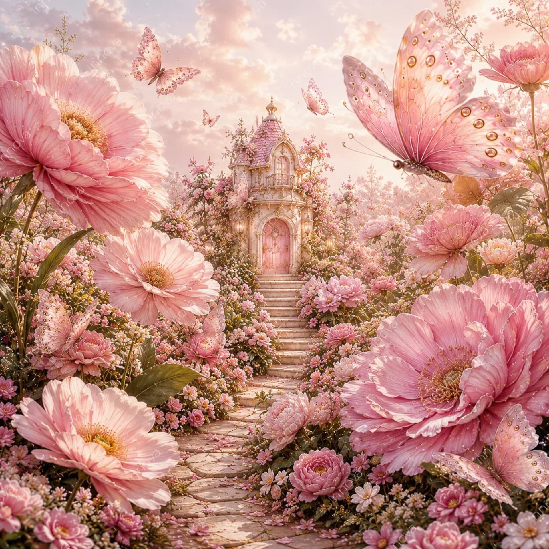 Fondo fotográfico Mariposas — diseño 1