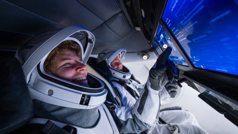 Picture 1 Vehicle Pilot Rabea Rogge during mission training Source Fram2 Crew