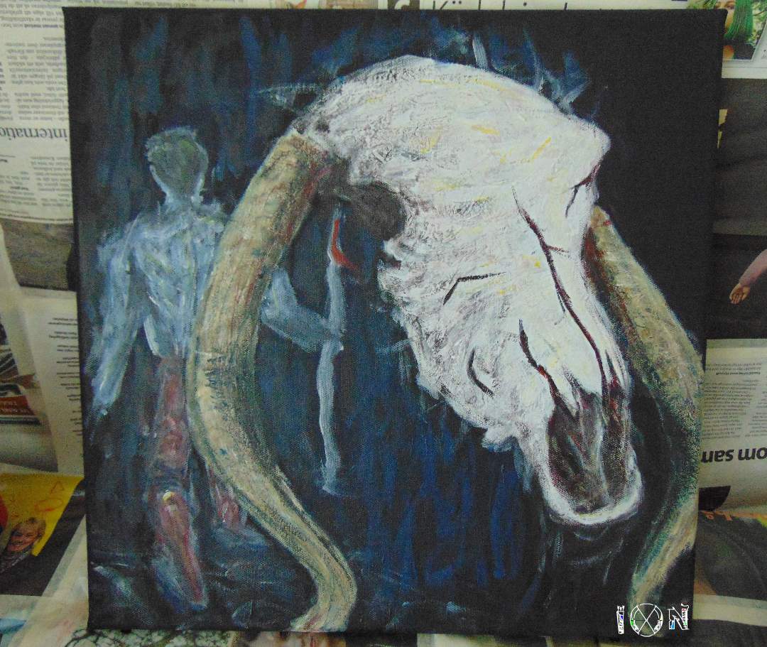 a picture of art work by artist inotila nghaamwa