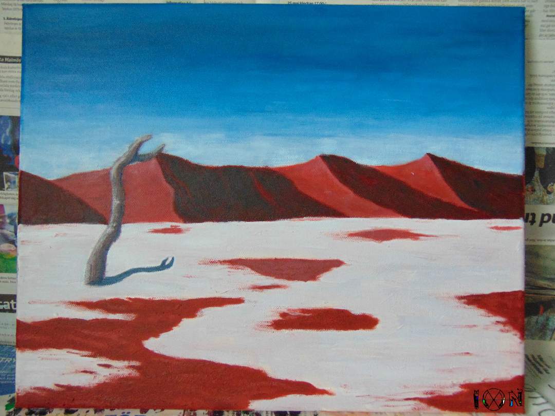 a picture of art work by artist inotila nghaamwa