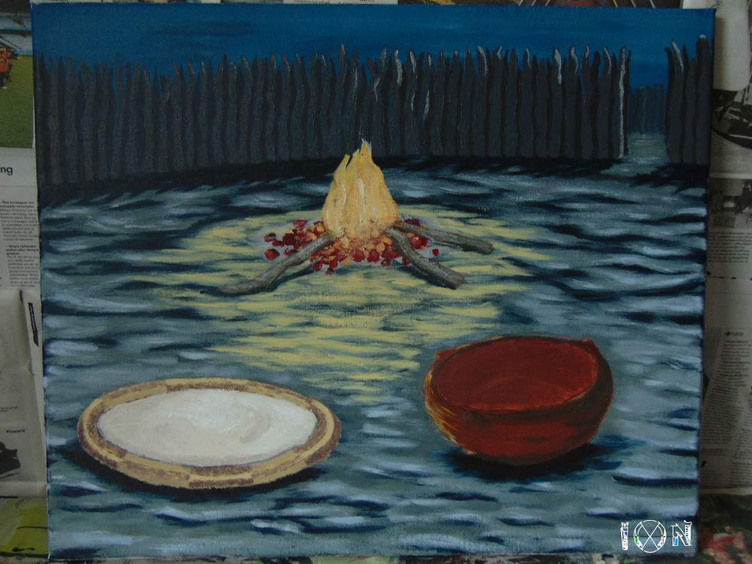 a picture of art work by artist inotila nghaamwa