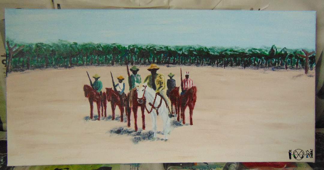 a picture of art work by artist inotila nghaamwa