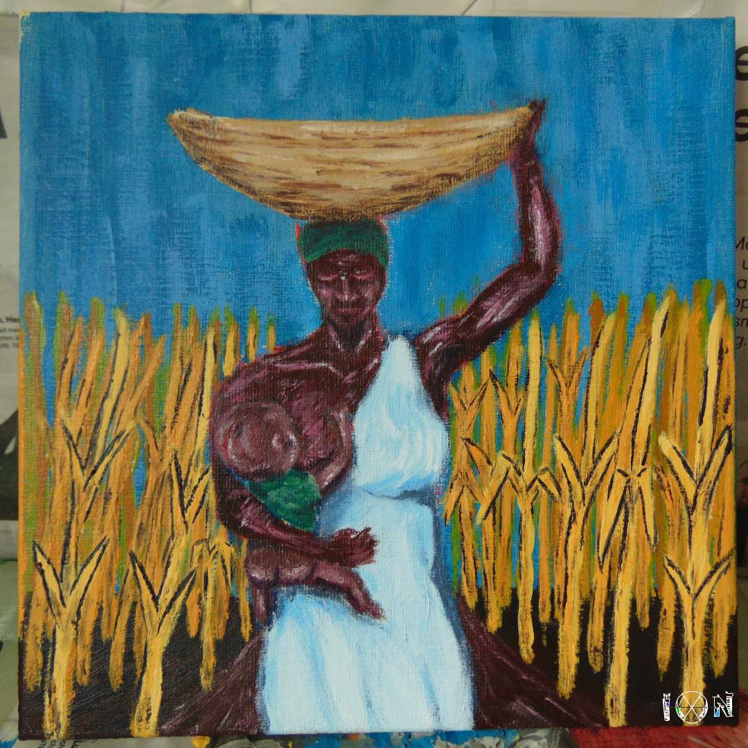 a picture of art work by artist inotila nghaamwa