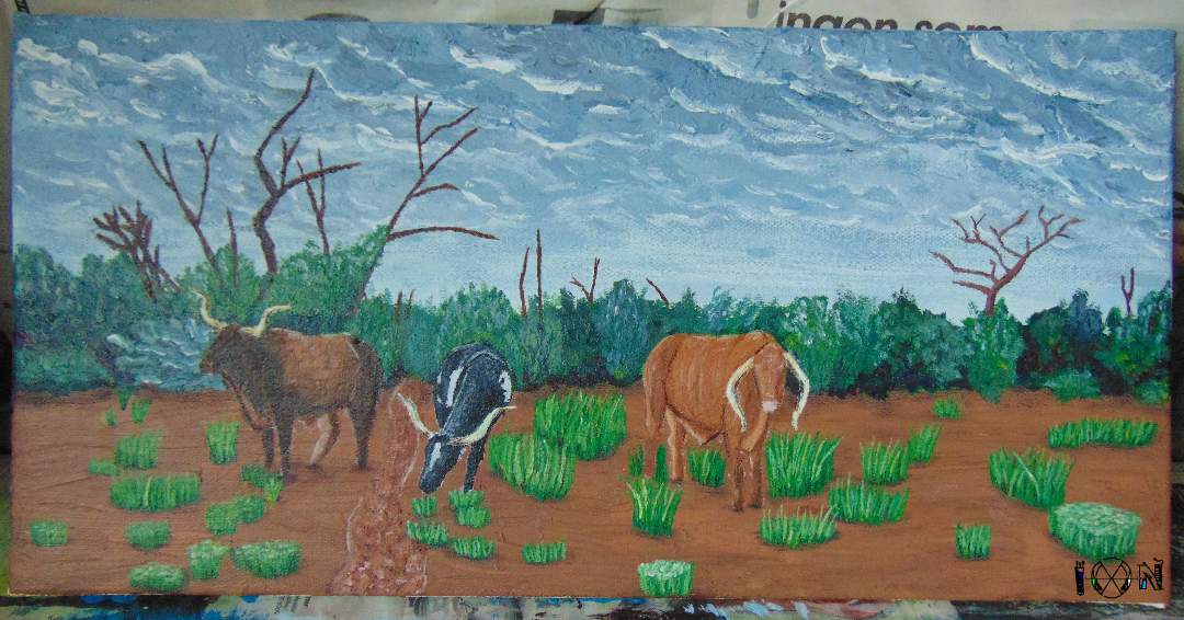 a picture of art work by artist inotila nghaamwa