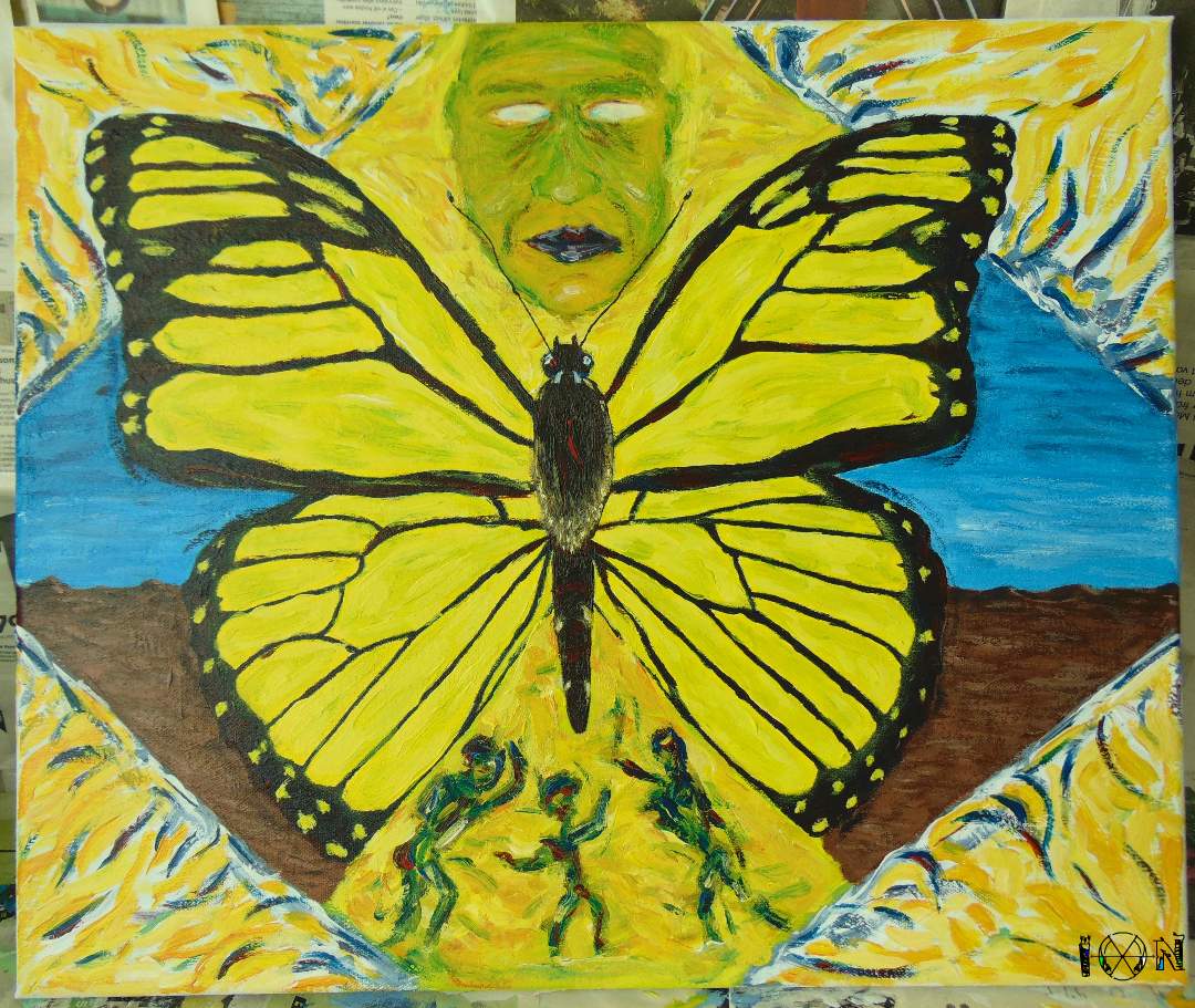 a picture of art work by artist inotila nghaamwa