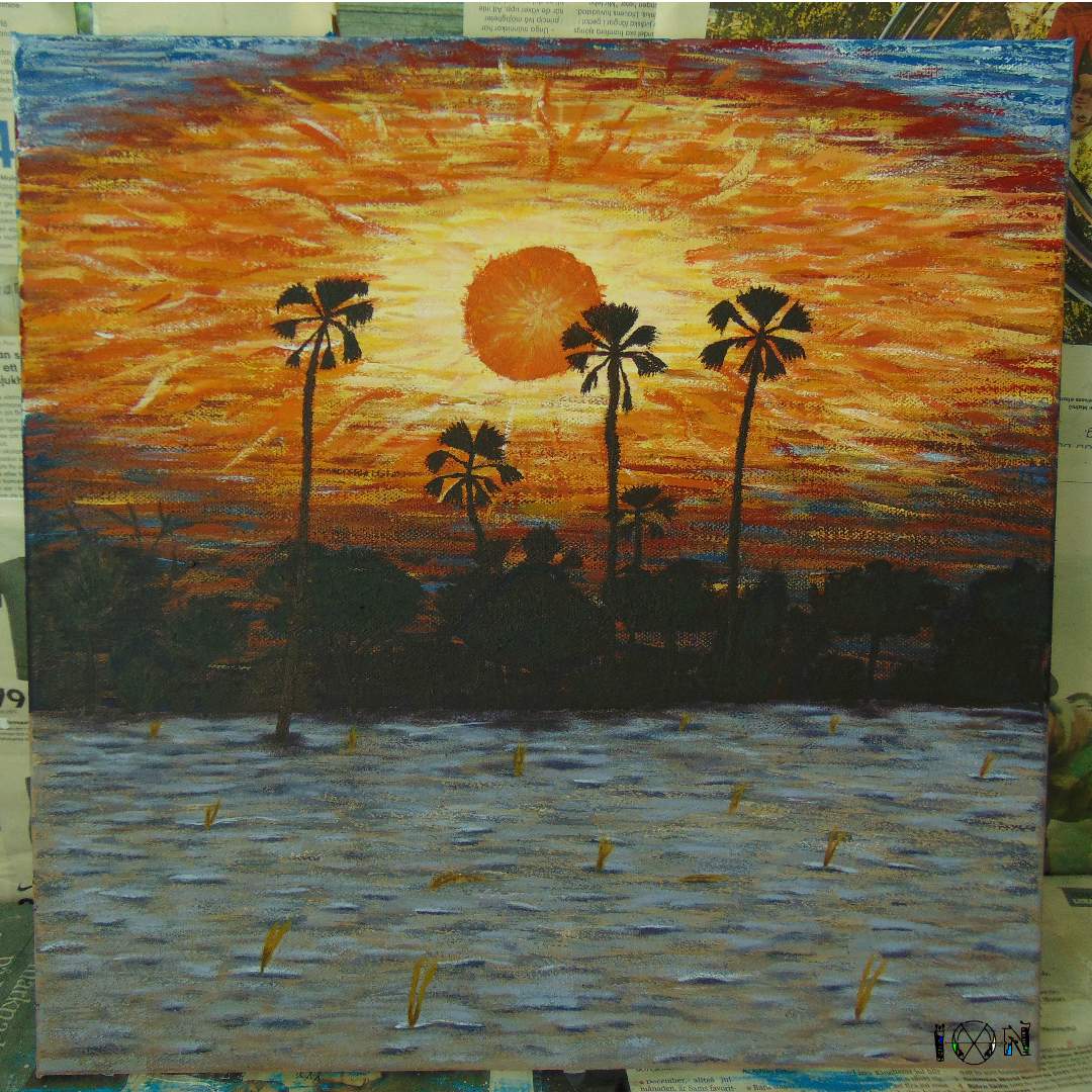 a picture of art work by artist inotila nghaamwa