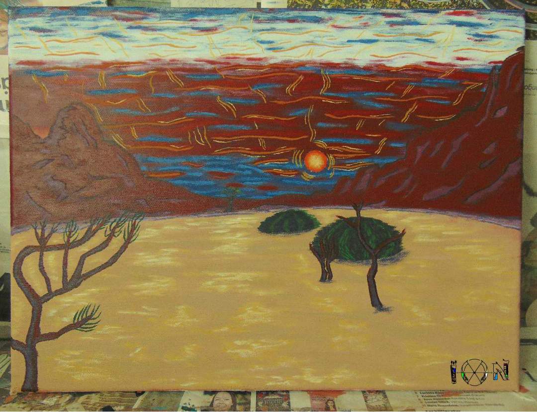 a picture of art work by artist inotila nghaamwa