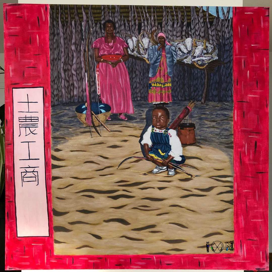a picture of art work by artist inotila nghaamwa