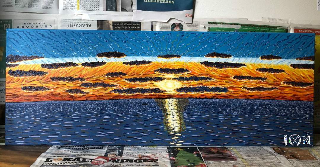 a picture of art work by artist inotila nghaamwa