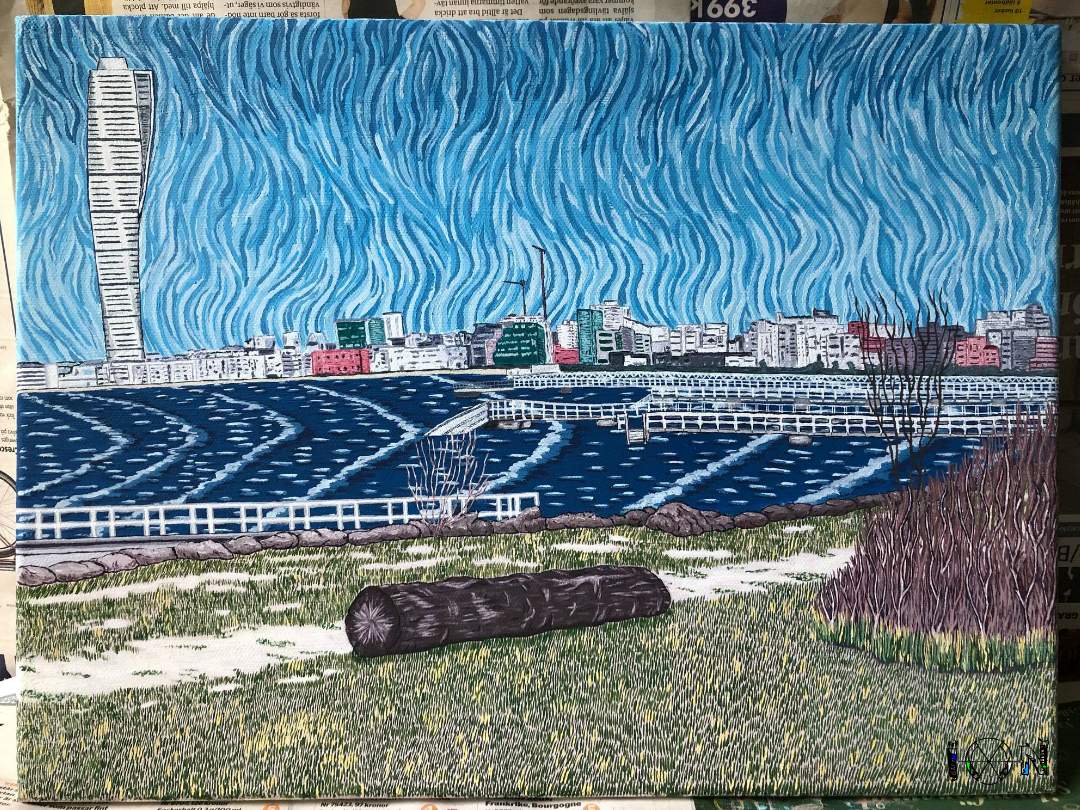a picture of art work by artist inotila nghaamwa
