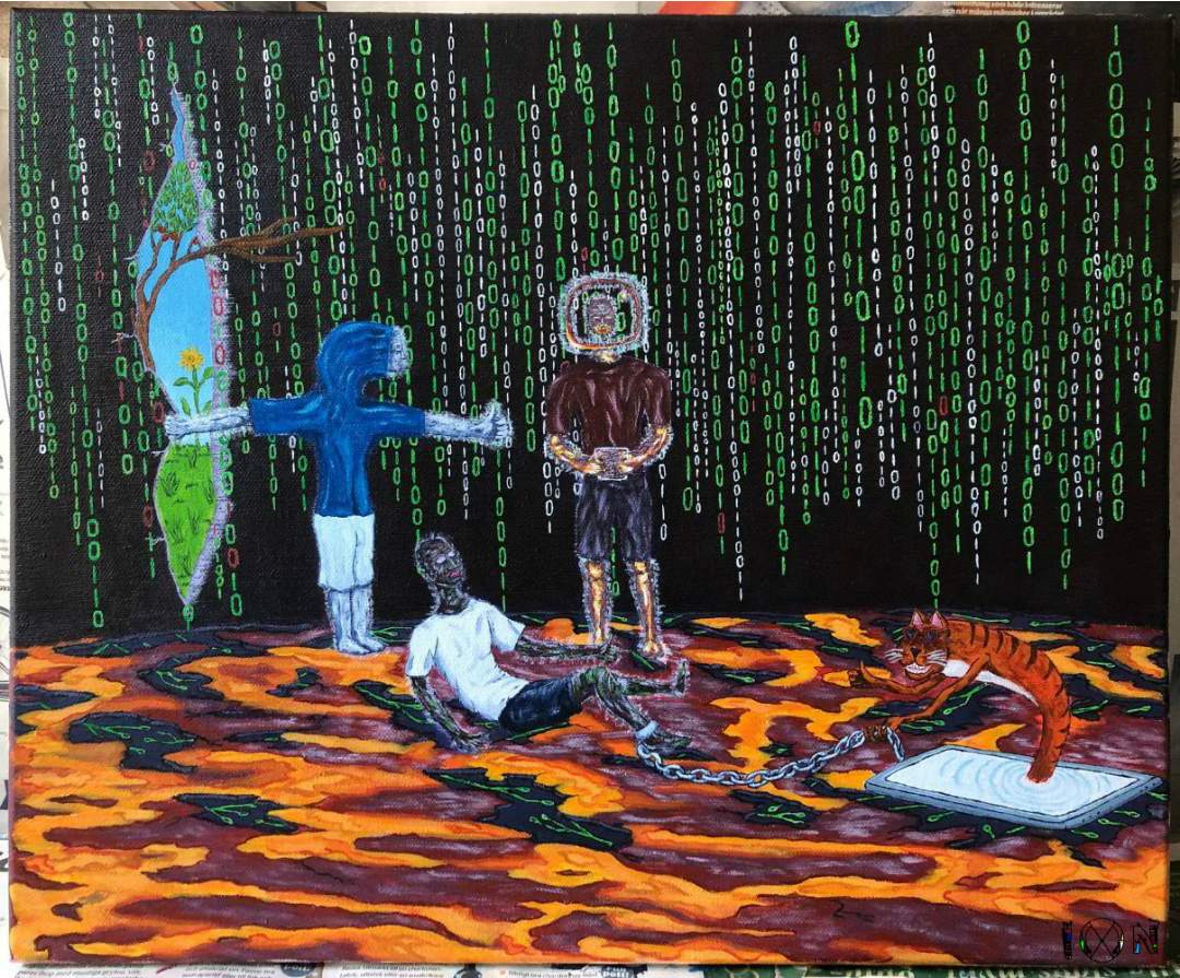 a picture of art work by artist inotila nghaamwa