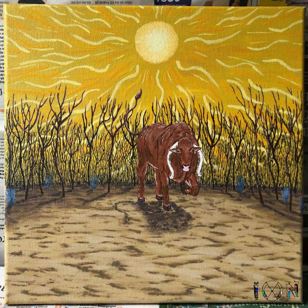 a picture of art work by artist inotila nghaamwa