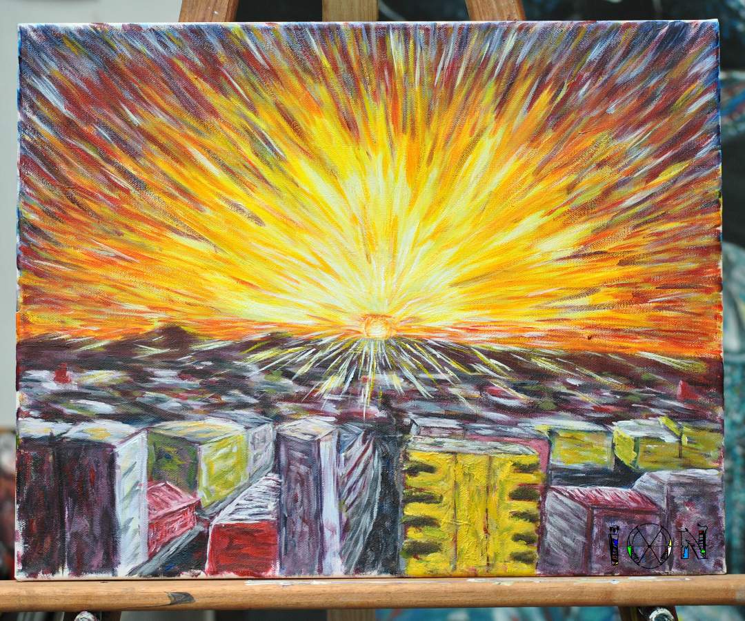 a picture of art work by artist inotila nghaamwa