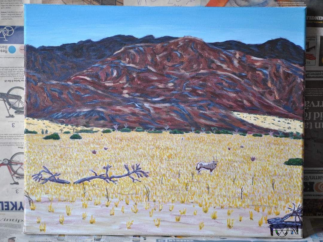 a picture of art work by artist inotila nghaamwa