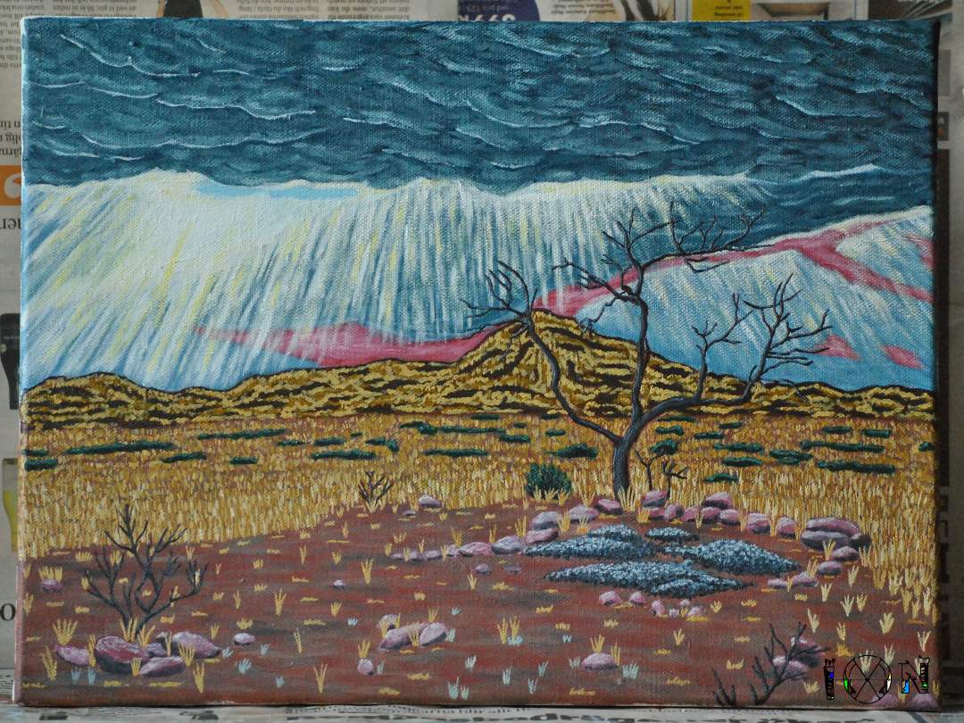 a picture of art work by artist inotila nghaamwa
