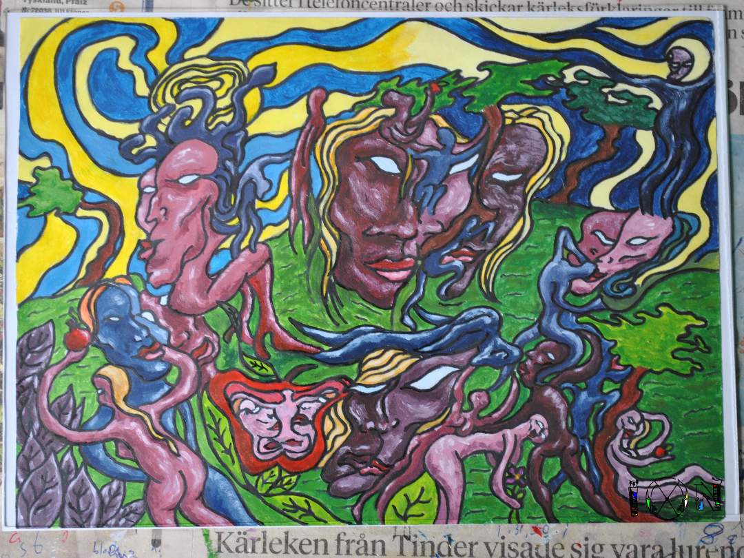 a picture of art work by artist inotila nghaamwa