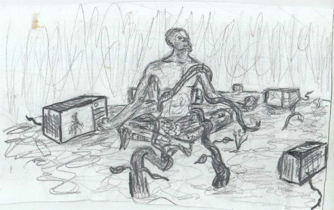 a picture of art work by artist inotila nghaamwa