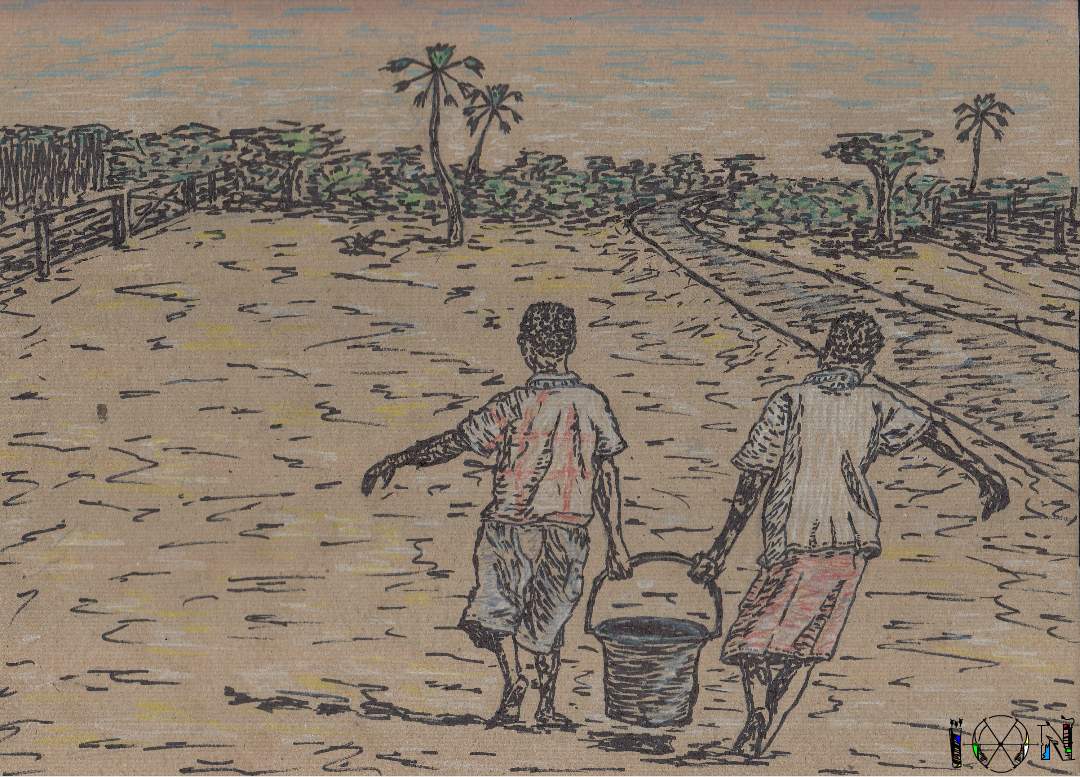 a picture of art work by artist inotila nghaamwa