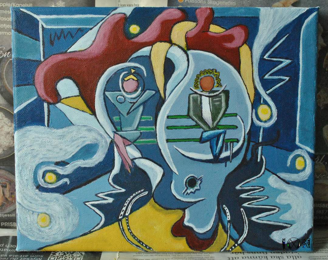 a picture of art work by artist inotila nghaamwa