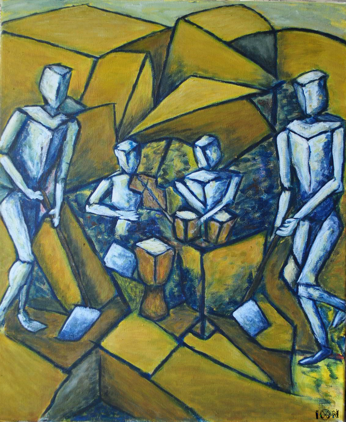 a picture of art work by artist inotila nghaamwa