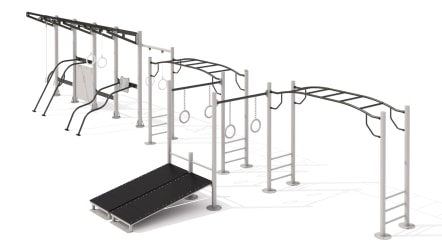 Módulo de entrenamiento y ejercitamiento tipo crossfit.