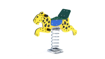 Juego montable en forma de jaguar.