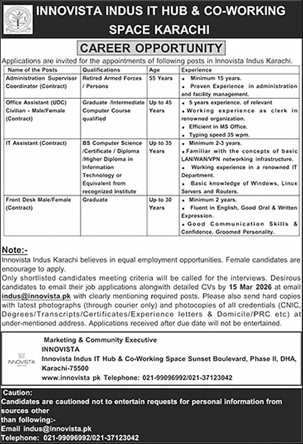 INNO VISTA career opportunity