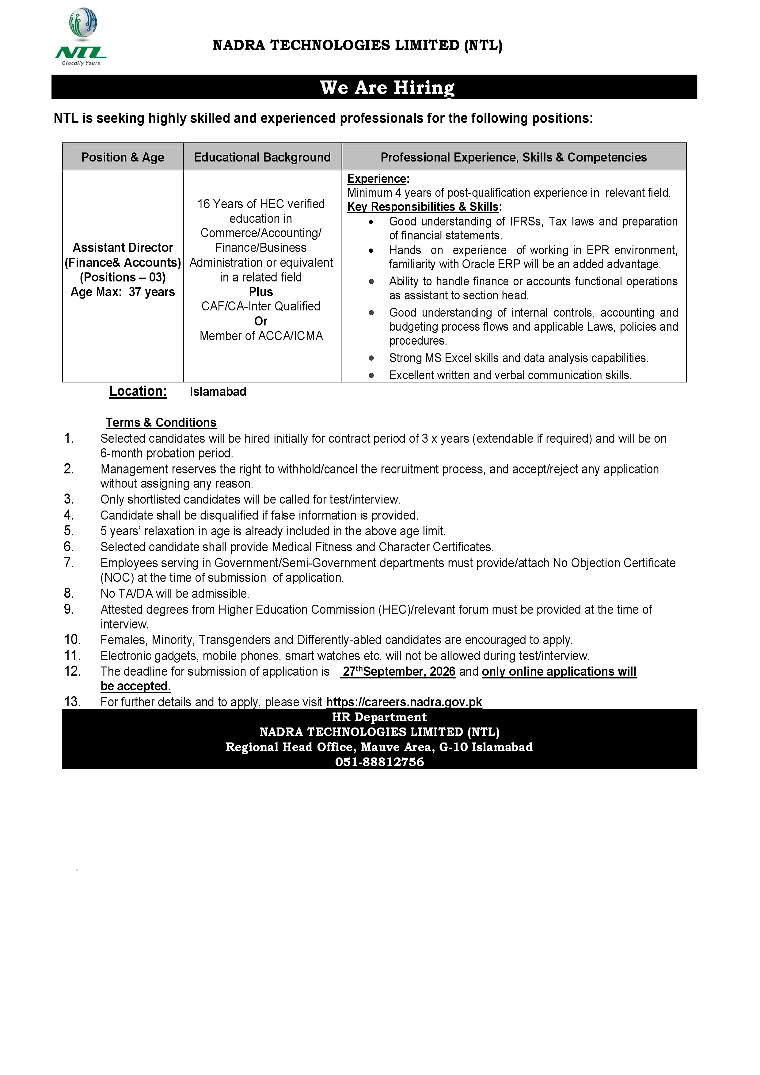job advertisement image