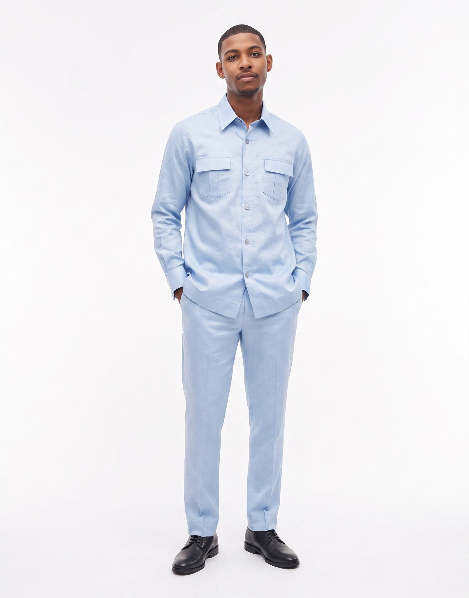 Chemise avec Patalon Bleu Ciel