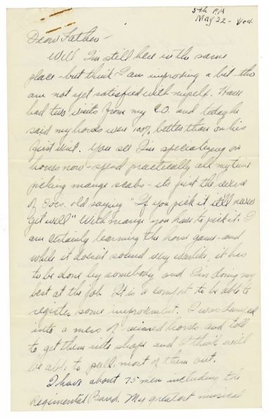 Photo: #TBT: Letter home from Charles C. Chapman's grandson.