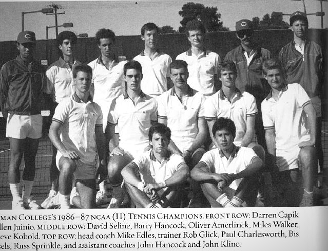 Photo: #TBT to the men's tennis team of '86. Who else is looking forward t...